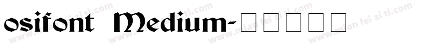 osifont Medium字体转换